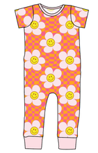 Load image into Gallery viewer, Smiley Flowers Emmett Pants And Shorts T-Shirt Romper