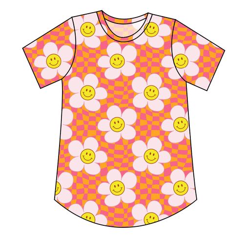 Smiley Flowers Ladies' Relaxed Tee