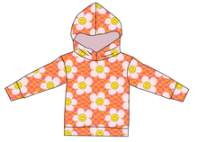 Load image into Gallery viewer, Smiley Flowers Ladies Oversized Hoodie