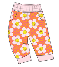 Load image into Gallery viewer, Smiley Flowers Ladies&#39; Joggers and Jogger Shorts