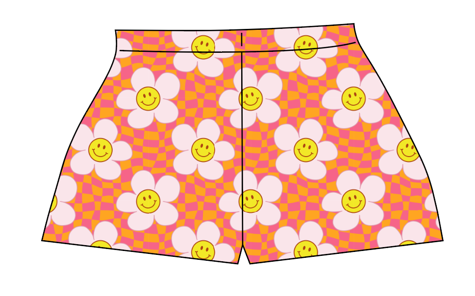 Smiley Flowers Ladies' Lounge Shorts