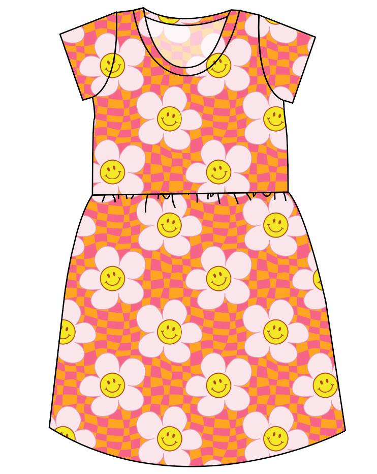 Smiley Flowers Ladies' Play Dress