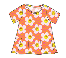 Load image into Gallery viewer, Smiley Flowers Ladies&#39; Swing Tee