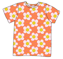 Load image into Gallery viewer, Smiley Flowers Mens&#39; Tee