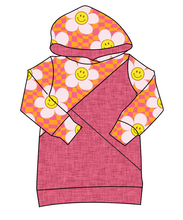 Load image into Gallery viewer, Smiley Flowers Classic Hoodie (or Crewneck)