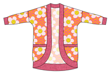 Load image into Gallery viewer, Smiley Flowers Ladies&#39; Cocoon Cardigan