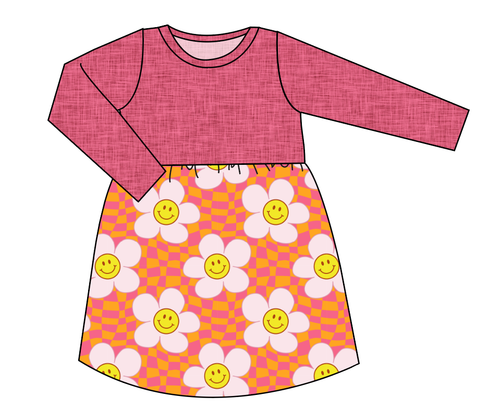 Smiley Flowers Play Dress
