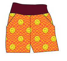 Load image into Gallery viewer, Smiley Checks Basic Joggers And Jogger Shorts