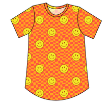Load image into Gallery viewer, Smiley Checks Ladies&#39; Relaxed Tee