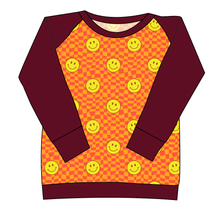 Load image into Gallery viewer, Smiley Checks Ladies&#39; Classic Crewneck