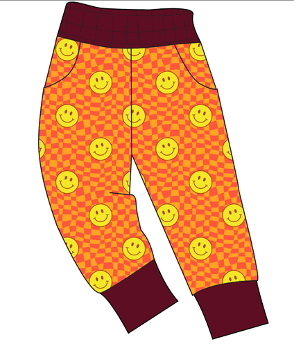 Smiley Checks Mens' Joggers and Jogger Shorts