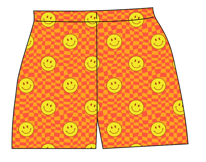 Smiley Checks Ladies' Lounge Shorts