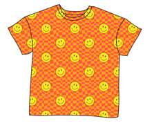 Load image into Gallery viewer, Smiley Checks Ladies&#39; Oversized Tee