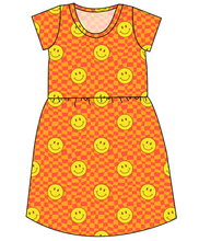 Load image into Gallery viewer, Smiley Checks Ladies&#39; Play Dress