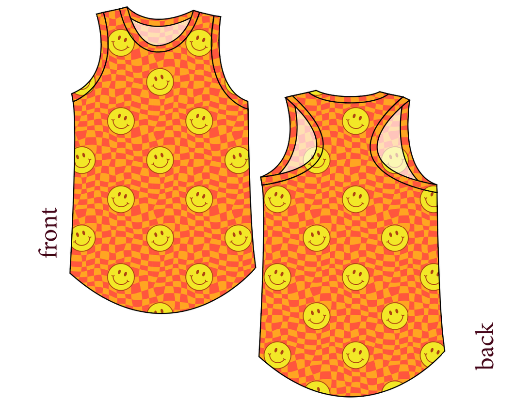Smiley Checks Ladies' Summer Tank