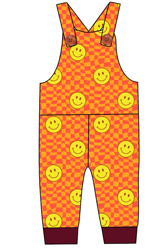 Smiley Checks Overalls and Shortalls