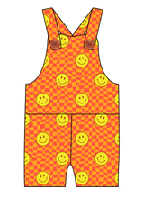 Load image into Gallery viewer, Smiley Checks Overalls and Shortalls