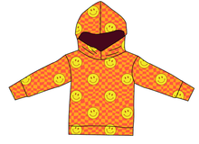 Load image into Gallery viewer, Smiley Checks Oversized Hoodie
