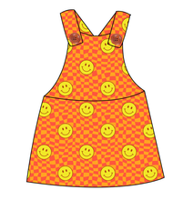 Load image into Gallery viewer, Smiley Checks Skirt-Alls