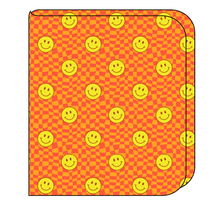 Smiley Checks Swaddle Blanket