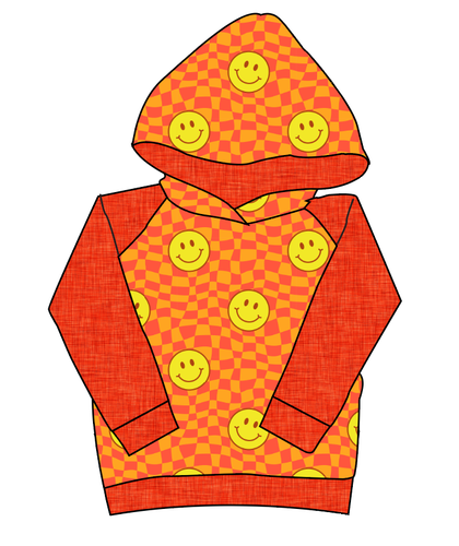 Smiley Checks Classic Hoodie (or Crewneck)