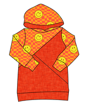 Load image into Gallery viewer, Smiley Checks Classic Hoodie (or Crewneck)