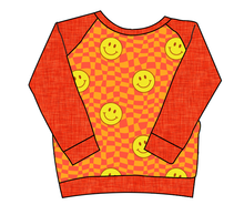 Load image into Gallery viewer, Smiley Checks Classic Hoodie (or Crewneck)