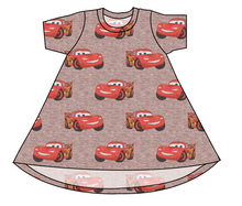 Load image into Gallery viewer, Vintage Lightning Basic T-Shirt Dress