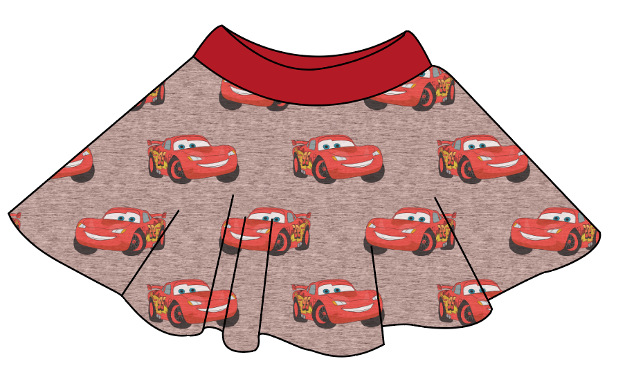 Vintage Lightning Circle Skirt