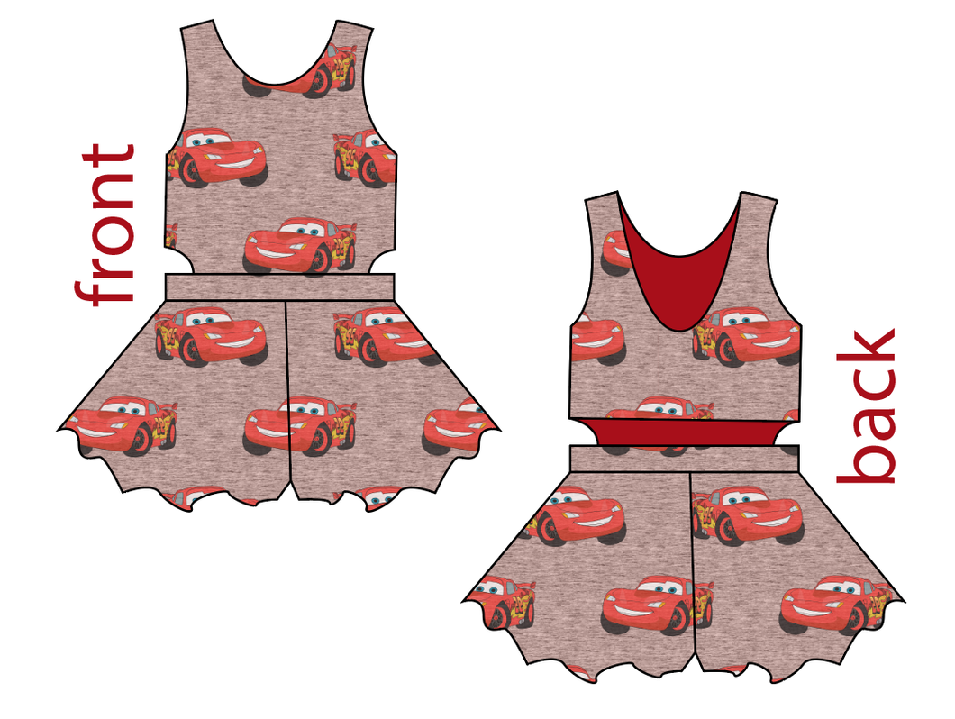 Vintage Lightning Kids Playsuit