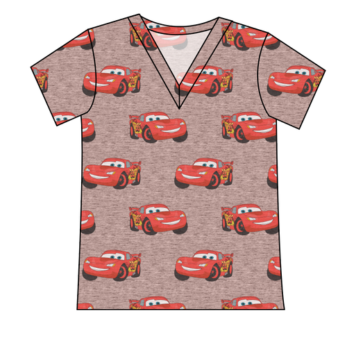 Vintage Lightning Ladies' Slouchy V-Neck Tee