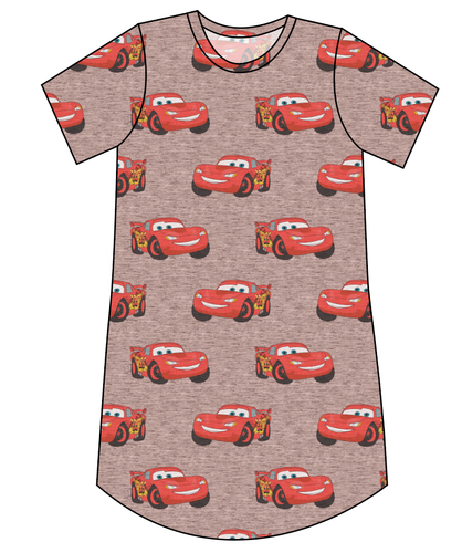 Vintage Lightning Ladies' T-Shirt Dress