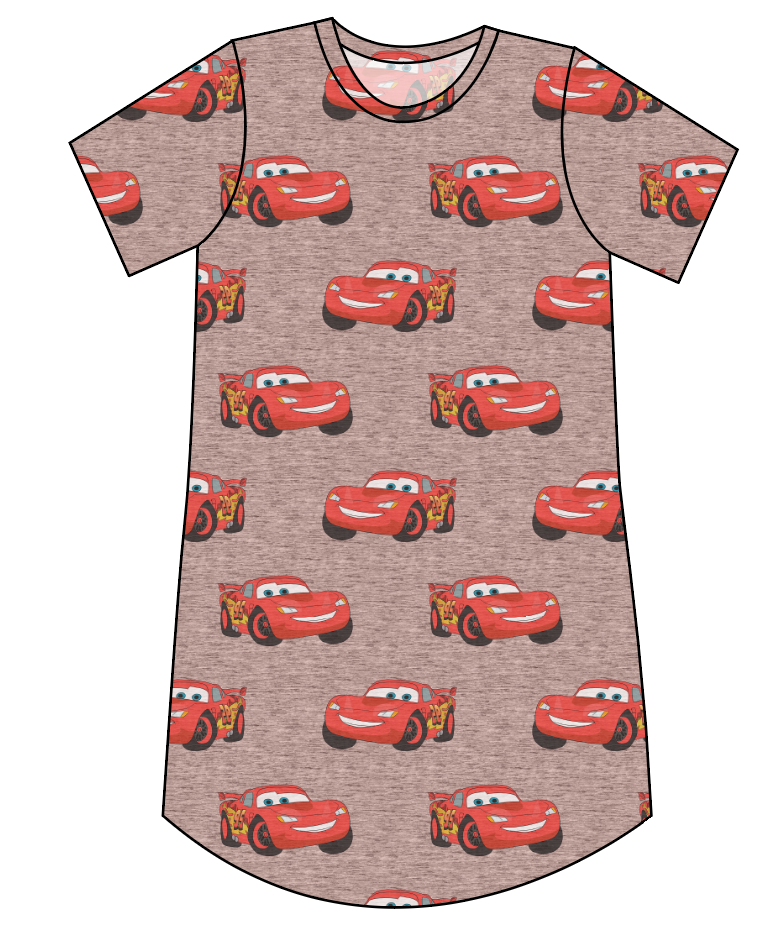 Vintage Lightning Ladies' T-Shirt Dress