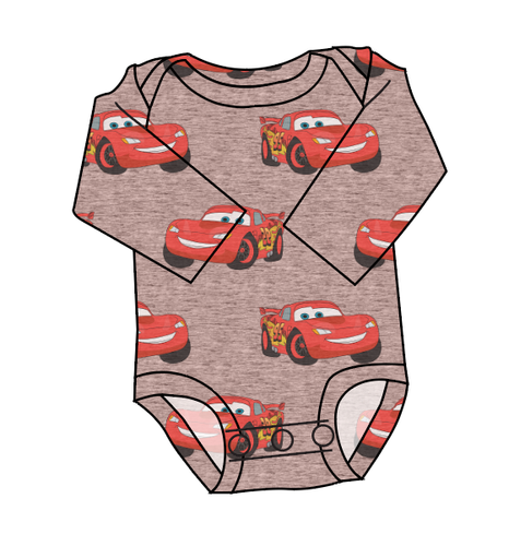 Vintage Lightning Lap Neck Bodysuit