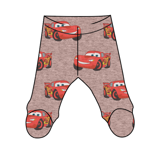 Vintage Lightning Newborn Footed Pants