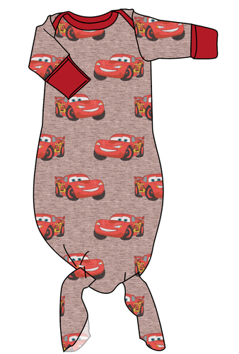 Vintage Lightning Newborn Knotted Gown