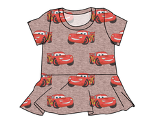 Load image into Gallery viewer, Vintage Lightning Peplum Top