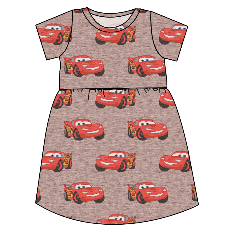 Vintage Lightning Play Dress