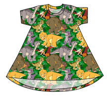 Load image into Gallery viewer, Prehistoric Pals Basic T-Shirt Dress