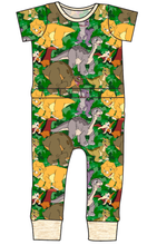 Load image into Gallery viewer, Prehistoric Pals Bennett Pants and Shorts Length T-Shirt Romper