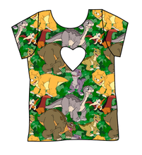 Load image into Gallery viewer, Prehistoric Pals Cambria Heart Back Tee