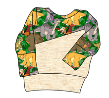 Load image into Gallery viewer, Prehistoric Pals Grow With Me Hoodie (or Crewneck)