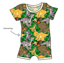 Load image into Gallery viewer, Prehistoric Pals Grow With Me Pants And Shorts Romper