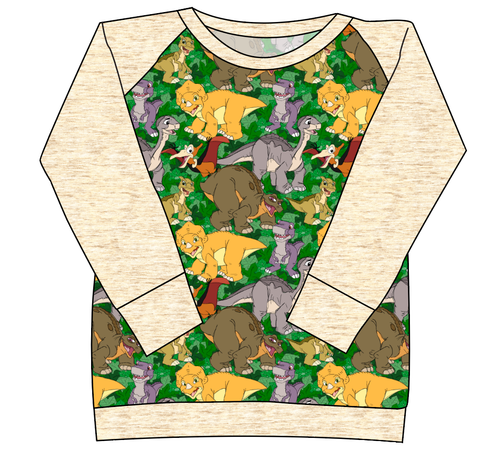 Prehistoric Pals Ladies' Classic Crewneck