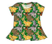 Load image into Gallery viewer, Prehistoric Pals Ladies&#39; Peplum Top
