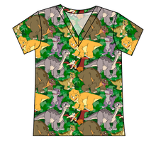 Load image into Gallery viewer, Prehistoric Pals Ladies&#39; Slouchy V-Neck Tee