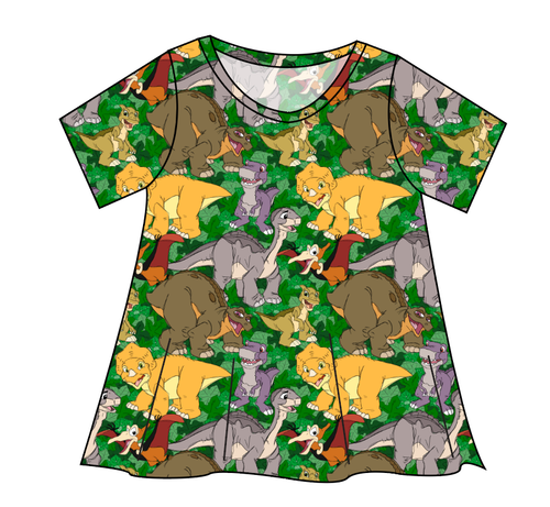 Prehistoric Pals Ladies' Swing Tee