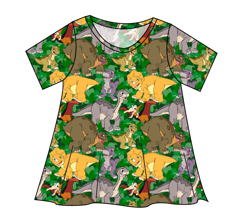 Prehistoric Pals Ladies' Swing Tee