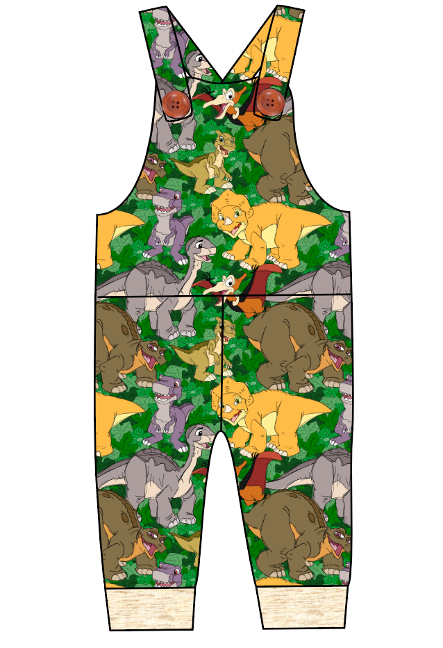 Prehistoric Pals Overalls and Shortalls