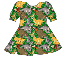 Load image into Gallery viewer, Prehistoric Pals Prairie Dress